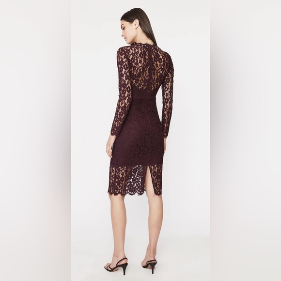 New Bardot Midnight Lace Midi lace dress size XS - Picture 2 of 8